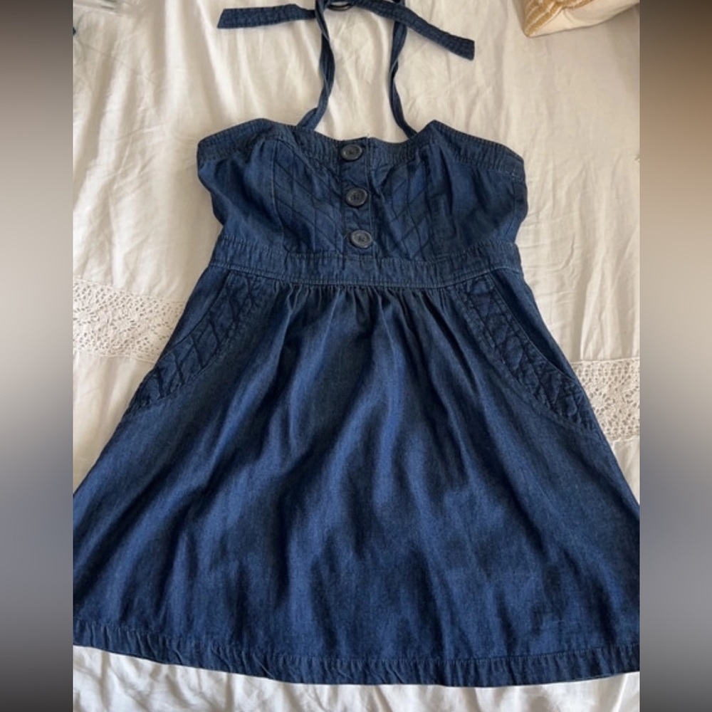 Halter mini dress